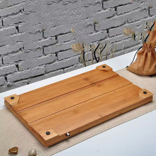 Carica l&#39;immagine nel visualizzatore di Gallery, Bamboo Tea Tray Saucer Teaboard with Drainage Trench 3 kinds of sizes