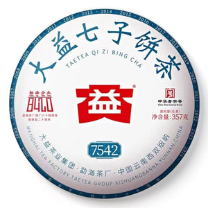 2024 DaYi "7542" Cake 357g Puerh Sheng Cha Raw Tea