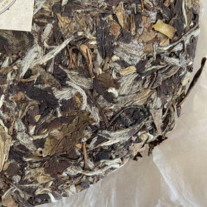 2017 YueTai "Lao Bai Cha - Bai Mu Dan" (Old White Tea - Baimudan) Cake 300g Fuding BaiCha, Fujian Province.