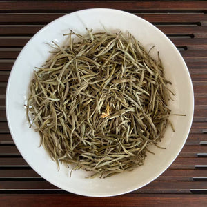 2024 Green Tea "Mo Li Hua Cha - Bai Xue Gong Zhu" (Jasmine Flower - Snow White) A++++ Grade, GuangXi Province.