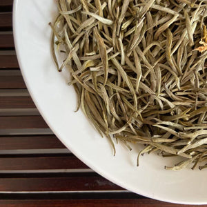 2024 Green Tea "Mo Li Hua Cha - Bai Xue Gong Zhu" (Jasmine Flower - Snow White) A++++ Grade, GuangXi Province.