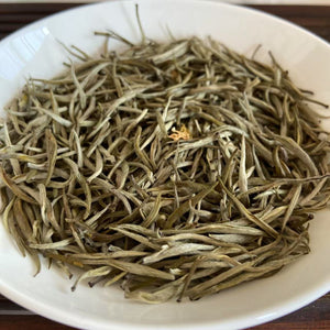 2024 Green Tea "Mo Li Hua Cha - Bai Xue Gong Zhu" (Jasmine Flower - Snow White) A++++ Grade, GuangXi Province.