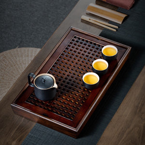 Bamboo Tea Tray with Water Tank