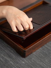 Cargar imagen en el visor de la galería, Bamboo Tea Tray with Water Tank 2 Variations Big / Small