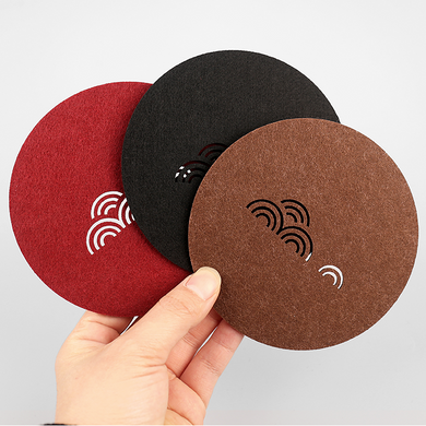 Felt Coaster – Highly absorbent, suitable for placing Gongfu tea cups, fairness pitchers (cha hai), Yixing teapots, etc.