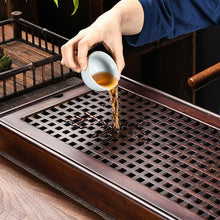 Cargar imagen en el visor de la galería, Bamboo Tea Tray with Water Tank