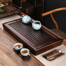 Cargar imagen en el visor de la galería, Bamboo Tea Tray with Water Tank