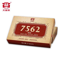 Cargar imagen en el visor de la galería, 2022 DaYi &quot;7562&quot; Brick 250g Puerh Shou Cha Ripe Tea