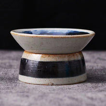 Carica l&#39;immagine nel visualizzatore di Gallery, Rustic Blue and White Porcelain &quot;Mo Yun&quot; Gaiwan 175ml, Strainer, Cup 60ml