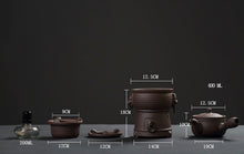 Load image into Gallery viewer, ChaoZhou Pottery &quot;Da Qiu&quot; (Big Ball) Kettle 620ml, &quot;Shi Tou Lu&quot; (Line Head Stove)