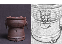 Load image into Gallery viewer, ChaoZhou Pottery &quot;Da Qiu&quot; (Big Ball) Kettle 620ml, &quot;Shi Tou Lu&quot; (Line Head Stove)