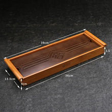 Load image into Gallery viewer, Bamboo Tea Tray 2 Variations wiht Water Tank - photo 2