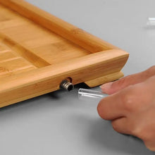 Load image into Gallery viewer, Bamboo Tea Tray Saucer Teaboard with Drainage Trench 3 kinds of sizes - photo 3