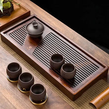 Load image into Gallery viewer, Bamboo Tea Tray with Water Tank 2 Variations Big / Small - photo 10