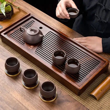 Load image into Gallery viewer, Bamboo Tea Tray with Water Tank 2 Variations Big / Small - photo 13