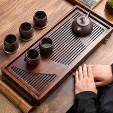 Load image into Gallery viewer, Bamboo Tea Tray with Water Tank 2 Variations Big / Small - photo 15