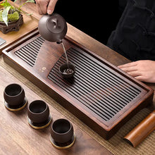 Load image into Gallery viewer, Bamboo Tea Tray with Water Tank 2 Variations Big / Small - photo 8