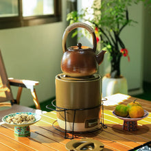 Load image into Gallery viewer, Ceramic Charcoal Stove for Gongfu Tea — Compatible with Various Ceramic Teapots - King Tea Mall