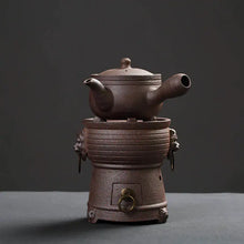 Charger l'image dans la galerie, ChaoZhou Pottery "Da Qiu" (Big Ball) Kettle 620ml, "Shi Tou Lu" (Line Head Stove) - King Tea Mall - photo 2