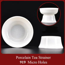 Load image into Gallery viewer, Dehua White All-Ceramic Tea Strainer / Filter 919 Micro Holes