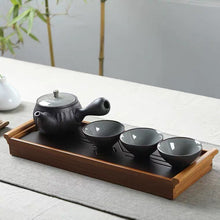 Cargar imagen en el visor de la galería, Bamboo Tea Tray 2 Variations wiht Water Tank