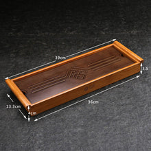 Load image into Gallery viewer, Bamboo Tea Tray 2 Variations wiht Water Tank