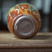 Load image into Gallery viewer, Japanese-Style Hand-Pinched Wood-Fired Kiln-Glazed Crackle Pattern Tea Cup (100ml), 4 Variations. - King Tea Mall - photo 6
