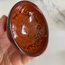 Load image into Gallery viewer, JianZhan Hong / Lan Zhe Hu Ban (Red/Blue Pelican Spot) Tea Cup - photo 6