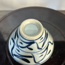 Load image into Gallery viewer, Jingdezhen Wood Ash Glaze Blue and White Porcelain, Hand Painting Tea Leaf &amp; Flo - photo 10