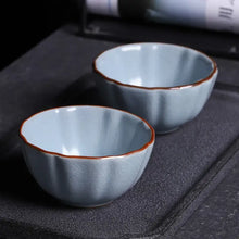 Load image into Gallery viewer, Ru Yao Kiln Gaiwan, Cup, Pitcher, and Strainer Set - King Tea Mall - photo 6