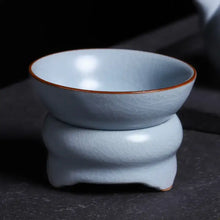 Load image into Gallery viewer, Ru Yao Kiln Gaiwan, Cup, Pitcher, and Strainer Set - King Tea Mall - photo 7