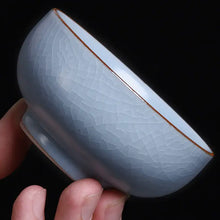 Load image into Gallery viewer, Ru Yao Kiln Gaiwan, Cup, Pitcher, and Strainer Set - King Tea Mall - photo 9