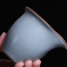 Load image into Gallery viewer, Ru Yao Kiln Gaiwan, Cup, Pitcher, and Strainer Set - King Tea Mall - photo 15