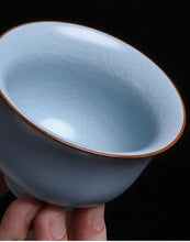 Load image into Gallery viewer, Ru Yao Kiln Gaiwan, Cup, Pitcher, and Strainer Set - photo 6