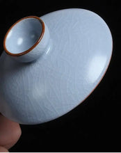Load image into Gallery viewer, Ru Yao Kiln Gaiwan, Cup, Pitcher, and Strainer Set - King Tea Mall - photo 2