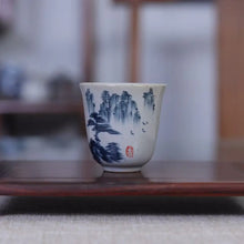 Load image into Gallery viewer, Rustic Pottery Porcelain GaiWan 175cc, Cup 70cc - photo 4