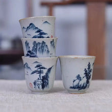 Load image into Gallery viewer, Rustic Pottery Porcelain GaiWan 175cc, Cup 70cc - photo 5