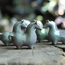Load image into Gallery viewer, Tea Pet, "Jun Yao" Kiln Pottery Ceramic. “Horse“ Tea sets, Tea Wares, Tea Table Accessories, Porcelain Gifts - King Tea Mall