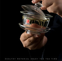 Load image into Gallery viewer, YiWuYao Glass Tea Cups 30ml/pcs Heat-Cold Resistant Transparent - King Tea Mall - photo 4