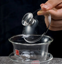 Load image into Gallery viewer, YiWuYao Glass Tea Cups 30ml/pcs Heat-Cold Resistant Transparent - King Tea Mall - photo 3