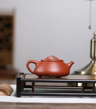 Carica l'immagine nel visualizzatore di Gallery, Yixing "Shi Piao" 135ml, 7 Spout Holes Teapot in "Zhao Zhuang Zhu Ni" (Zhaozhuan Village Red Clay) - King Tea Mall - photo 7