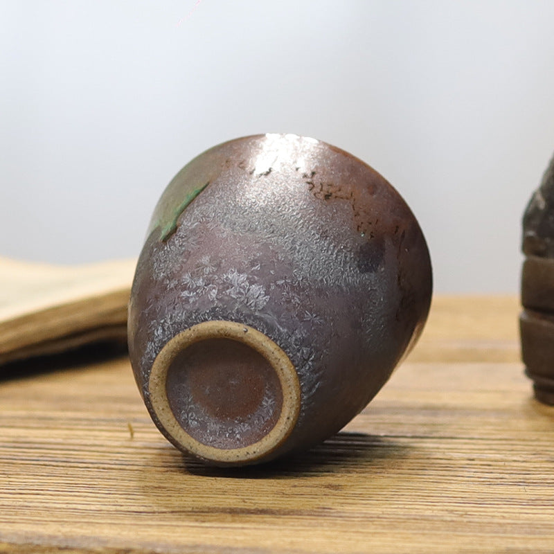 Matcha Tea Bowl - Handmade Ceramic. Rust Glaze.