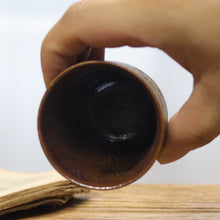 將圖片載入圖庫檢視器 Fancy Glaze - Rust Like Color Porcelain &quot;Tea Cup&quot; 70ml, Tenmoku Glaze Blend Gaiwan 150cc