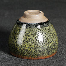 Cargar imagen en el visor de la galería, Tenmoku JianZhan &quot;Zhe Hu Ban&quot; (Partridge Spot) 125ml, Fancy Rust Glaze Porcelain, Tea Cup