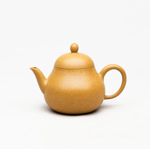 Fully Handmade Yixing "Li Xing" (Pear Style) Teapot 150ml ,Golden Duan Ni Mud.