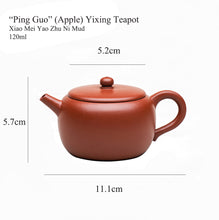 Laden Sie das Bild in den Galerie-Viewer, Yixing &quot;Ping Guo&quot; (Apple) Teapot in Xiao Mei Yao Zhu Ni Clay