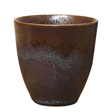 Carica l&#39;immagine nel visualizzatore di Gallery, Fancy Glaze - Rust Like Color Porcelain &quot;Tea Cup&quot; 70ml, Tenmoku Glaze Blend Gaiwan 150cc