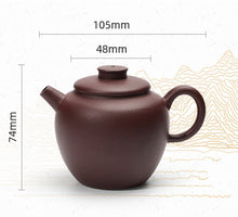 Load image into Gallery viewer, Dayi &quot;Ju Lun Zhu&quot; Half-Handmade Yixing Teapot in Zi Ni Clay