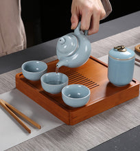 Cargar imagen en el visor de la galería, Bamboo Tea Tray Saucer Teaboard 3 Varied Sizes