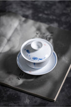 Cargar imagen en el visor de la galería, Dehua White Porcelain Gaiwan 140ml / Strainer / Pitcher 200ml / Tea Cup 60ml, KTM007